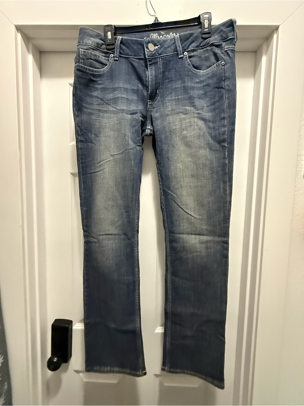 Wrangler Women's Blue Straight Leg Jeans size 13/34